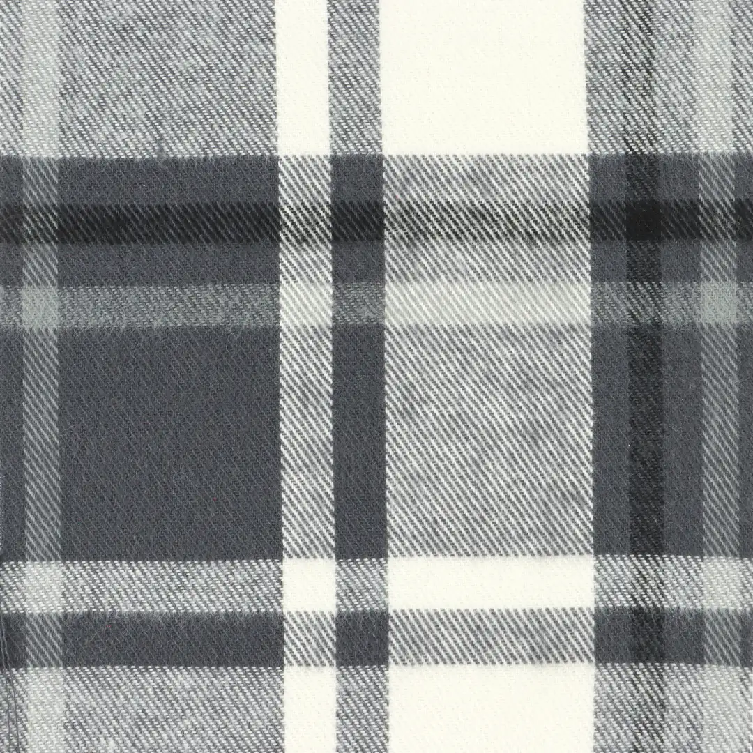 China Fabric for Shirt,Crop Top,Skirt,Over Shirt Cotton YD Flannel Natural Woven Fabric Polyester Grey and White color buy from China wholesaler bulk order at wholesale price free worldwide shipping Alibaba