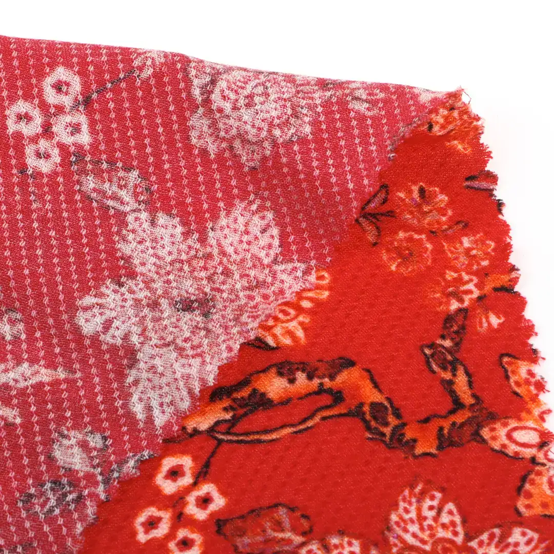 China Fabric for Shirt,Blouse,Skirt Rayon Jacquard Natural Woven Fabric Rayon Print color buy from China wholesaler bulk order at wholesale price free worldwide shipping Alibaba