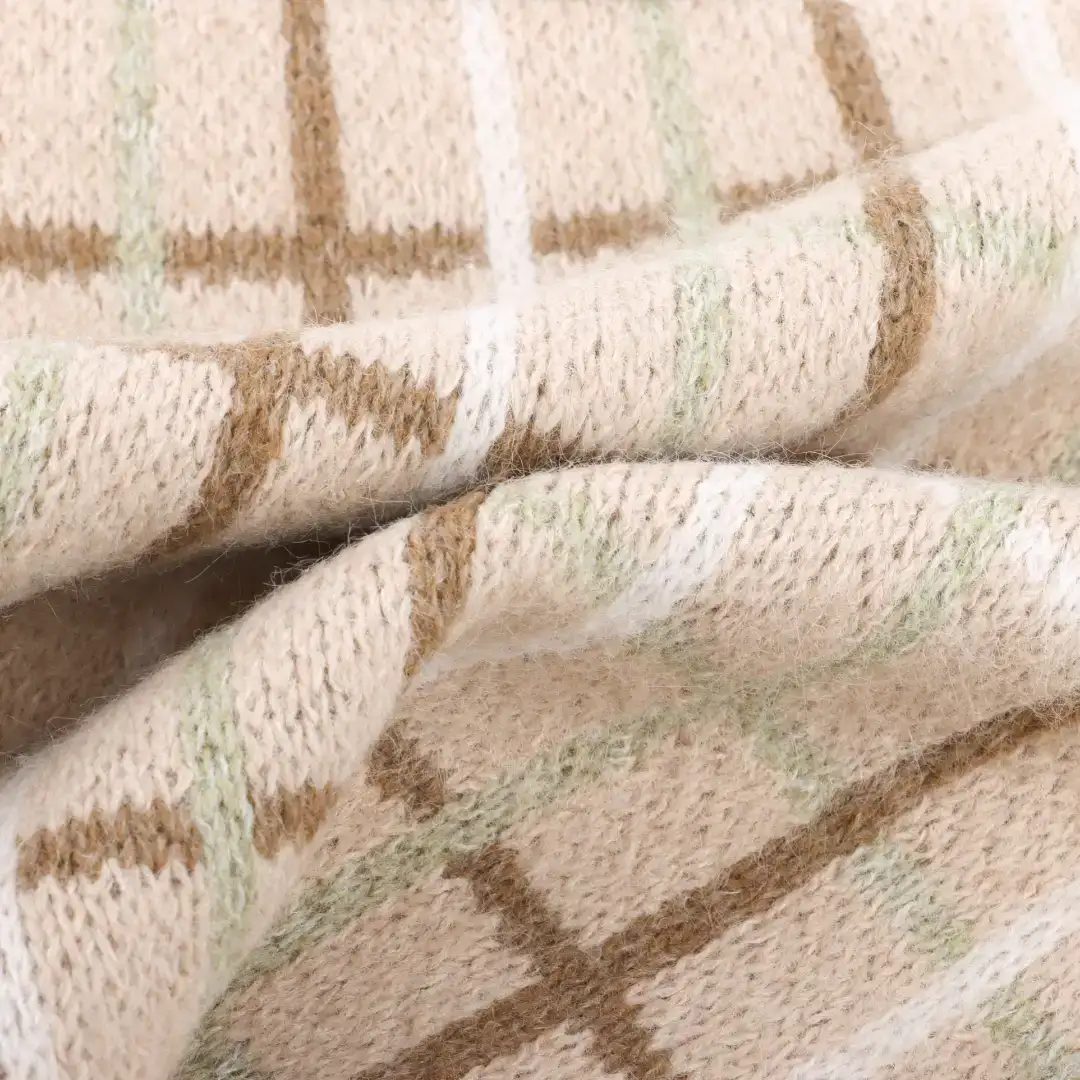 China Yarn for Ladies Vest (Sweater),Men’s Vest (Sweater),Open Cardigan (Sweater) Boucle Yarn Fancy Yarn Recycled Polyester Polyester Nylon white&green&brown color buy from China wholesaler bulk order at wholesale price free worldwide shipping Alibaba