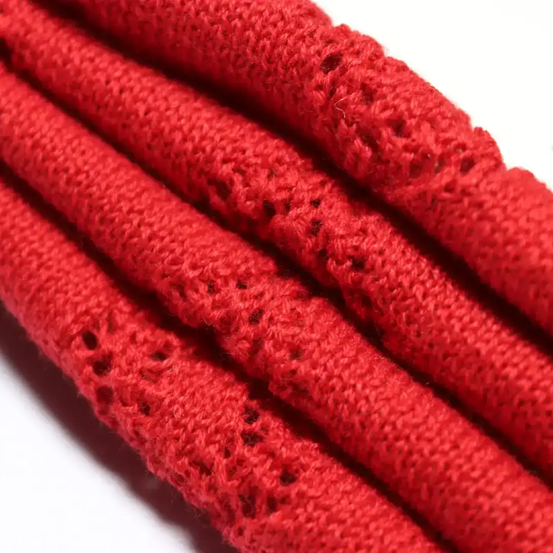 China Yarn for Ladies Vest (Sweater),Round Neck Pullover (Sweater),Crop Top Pullover (Sweater) Semi-Worsted Spun Regular Yarn Cotton Recycled Polyester Red color buy from China wholesaler bulk order at wholesale price free worldwide shipping Alibaba
