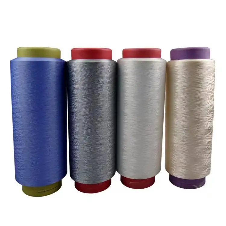 China Yarn for Men’s Vest (Sweater),Full-Zipper Cardigan (Sweater) Elastic Filament Filament Polyester HITE color buy from China wholesaler bulk order at wholesale price free worldwide shipping Alibaba
