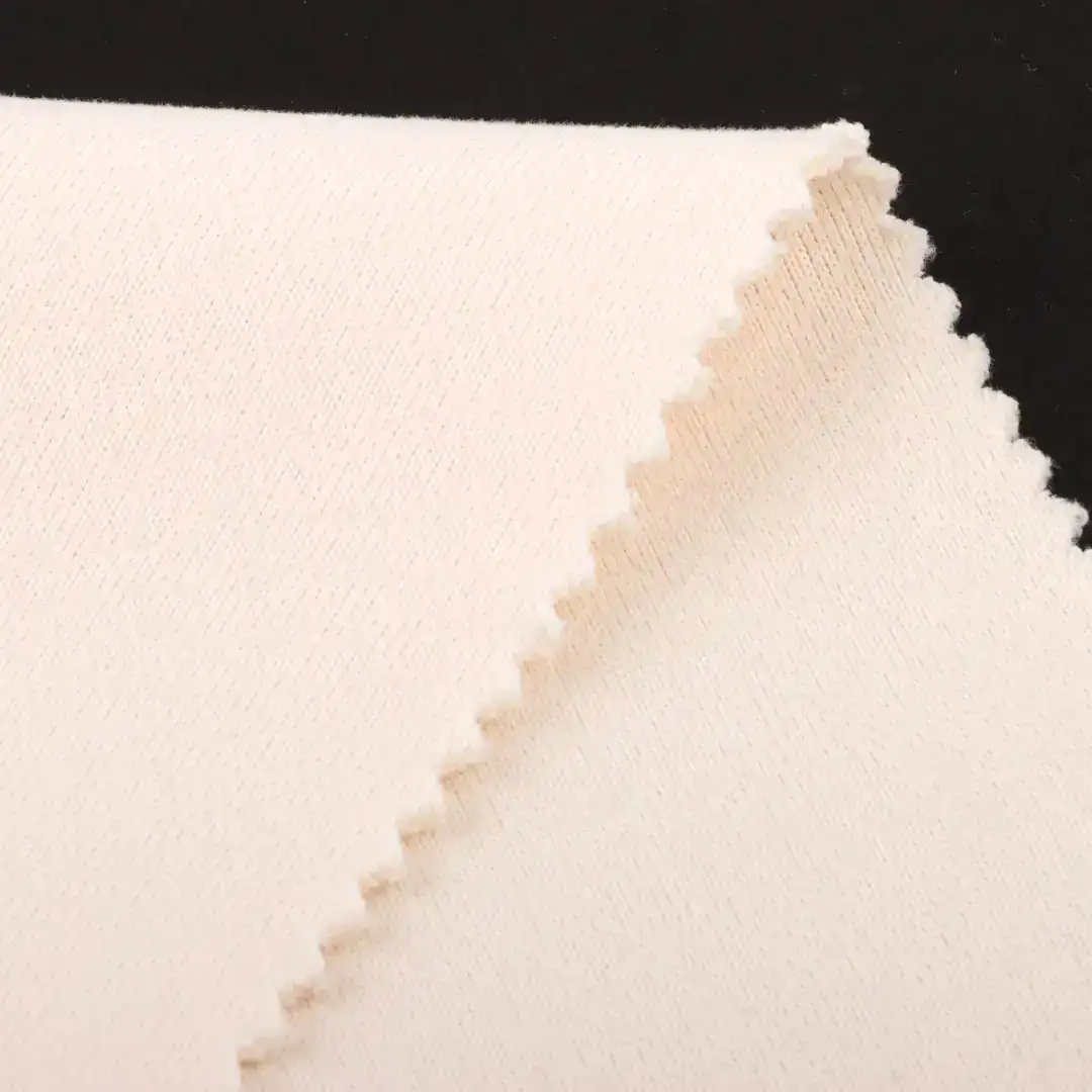 China Fabric for Jackets,Hoodie,Sweatshirt Scuba Knit Fabric Polyester cream-coloured color buy from China wholesaler bulk order at wholesale price free worldwide shipping Alibaba