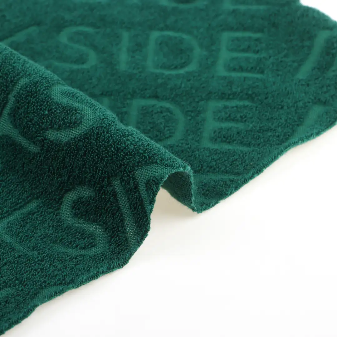China Fabric for T-Shirt,Shorts Towel Fabric Knit Fabric Cotton Polyester Green color buy from China wholesaler bulk order at wholesale price free worldwide shipping Alibaba