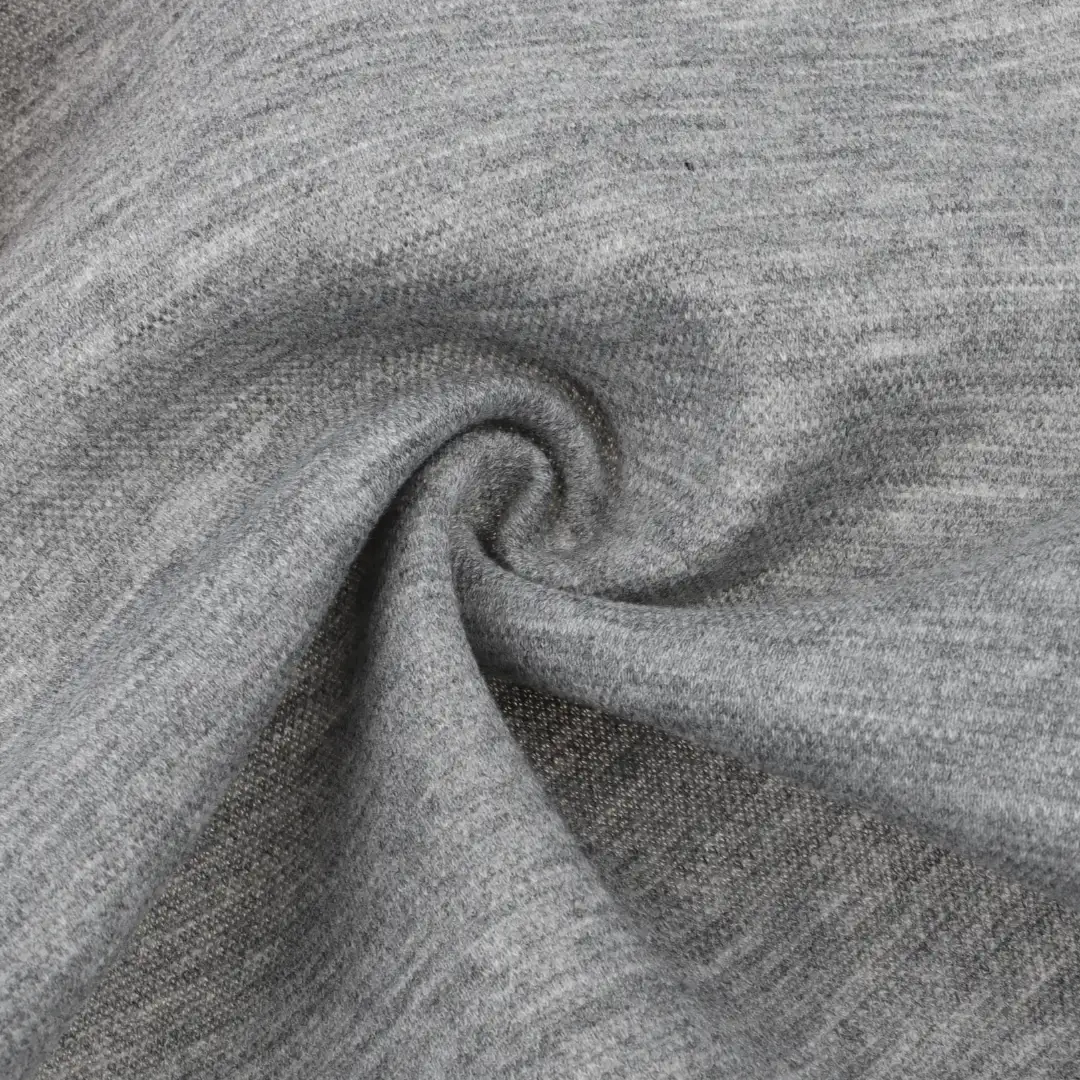 China Fabric for T-Shirt,Loungewear Scuba Knit Fabric Polyester Rayon Spandex Grey color buy from China wholesaler bulk order at wholesale price free worldwide shipping Alibaba