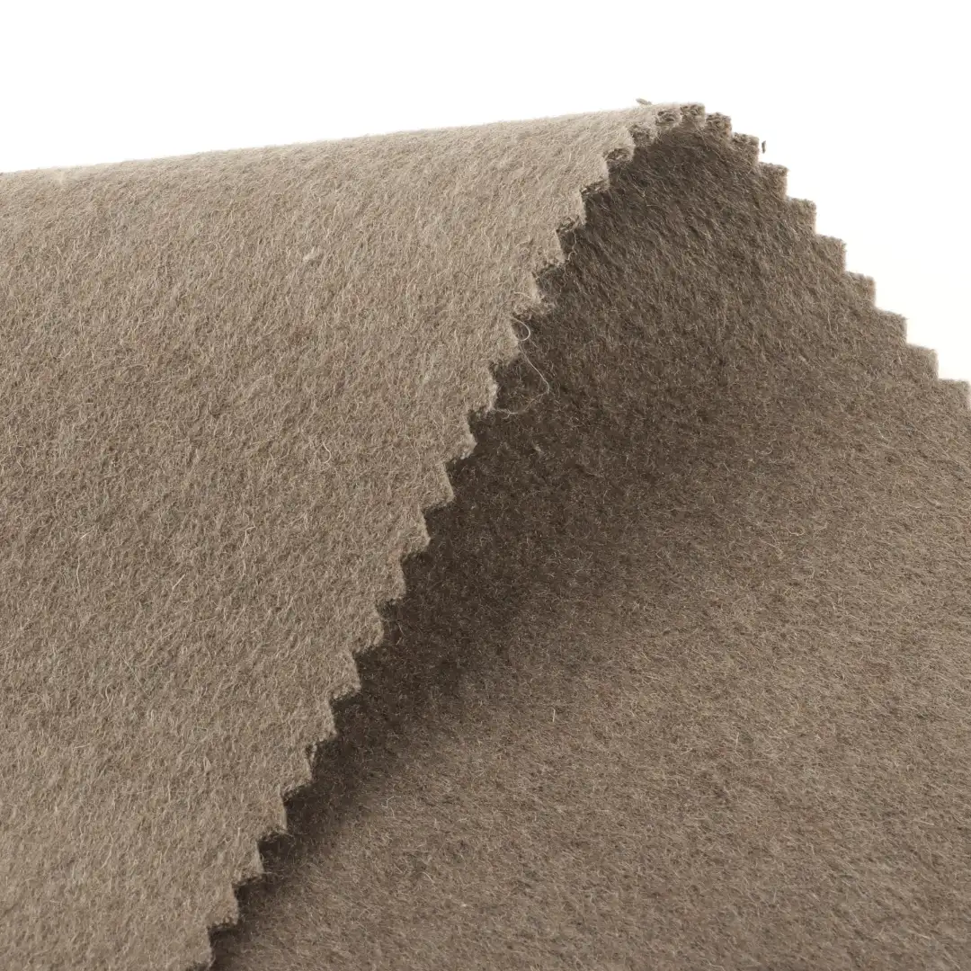 China Fabric for Jackets,Skirt,Trench Coat,Overcoat,Waist coat Woolen Overcoat Woolen Other Wool Brown color buy from China wholesaler bulk order at wholesale price free worldwide shipping Alibaba