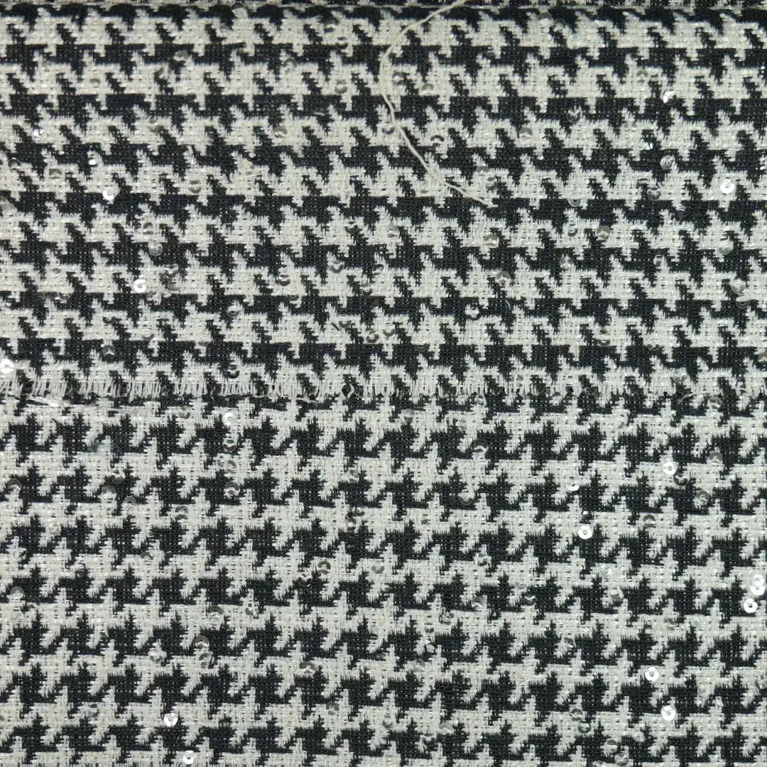 China Fabric for Jackets,Skirt,Suit,Uniform Chanel-Style Fabric Woolen Polyester Houndstooth color buy from China wholesaler bulk order at wholesale price free worldwide shipping Alibaba