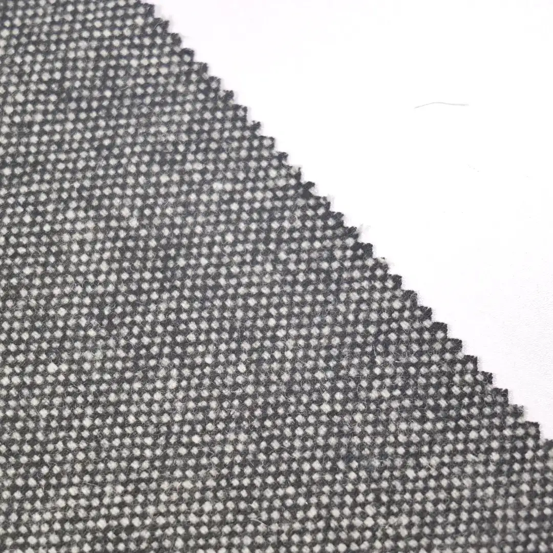 China Fabric for Overcoat,Suit Chanel-Style Fabric Woolen Wool Polyester Black color buy from China wholesaler bulk order at wholesale price free worldwide shipping Alibaba
