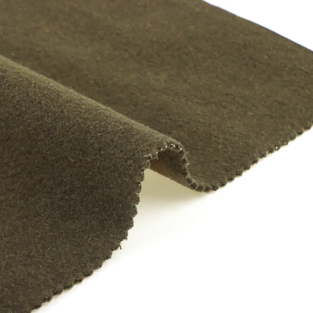 China Fabric for Overcoat Woolen Cut Velvet Woolen Wool Other KHAKI color buy from China wholesaler bulk order at wholesale price free worldwide shipping Alibaba