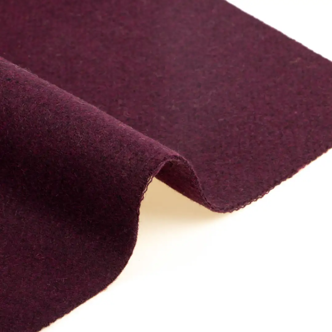 China Fabric for Overcoat,Suit,Skirt  Melton Woolen Polyester Wool Other Burgundy color buy from China wholesaler bulk order at wholesale price free worldwide shipping Alibaba