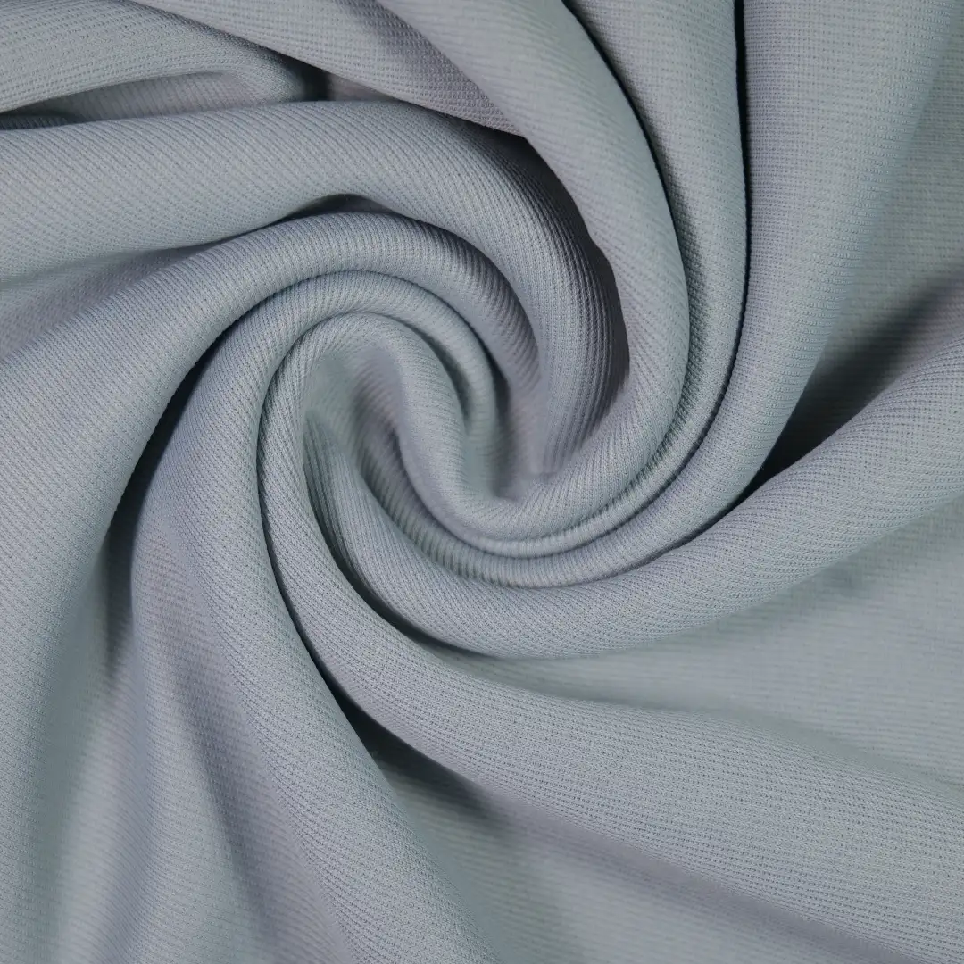 China Fabric for T-Shirt,Polo Shirt Pique Knit Fabric Polyester gray color buy from China wholesaler bulk order at wholesale price free worldwide shipping Alibaba