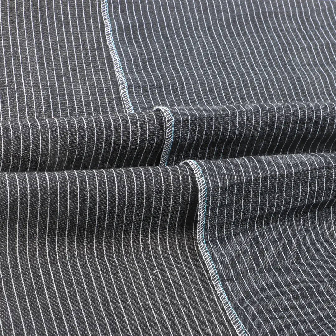 China Fabric for Shirt,Blouse Tencel/Cotton Denim Denim Cotton Lyocell STRIPE color buy from China wholesaler bulk order at wholesale price free worldwide shipping Alibaba
