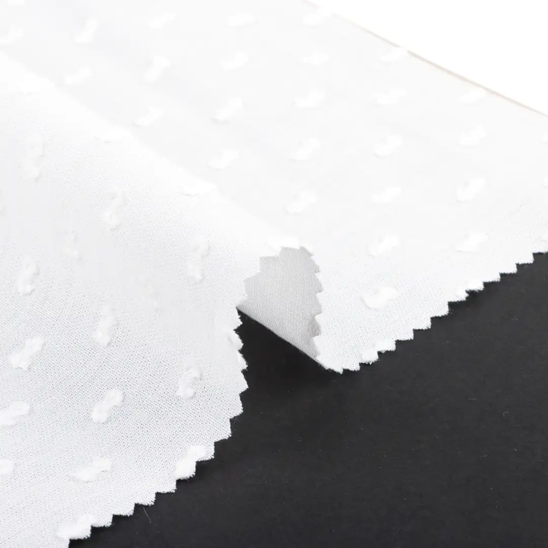 China Fabric for Shirt,Blouse,Skirt Jacquard Natural Woven Fabric Cotton white color buy from China wholesaler bulk order at wholesale price free worldwide shipping Alibaba