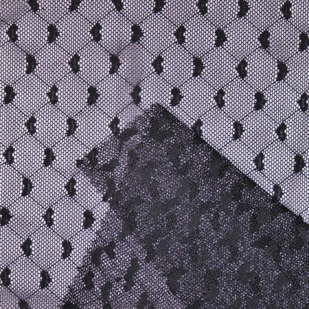 China Fabric for Shirt,Skirt Lace Knit Fabric Nylon Spandex Black color buy from China wholesaler bulk order at wholesale price free worldwide shipping Alibaba