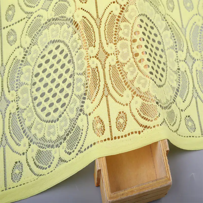 China Fabric for Blouse,Skirt,Skirt  Lace Knit Fabric Polyester yellow color buy from China wholesaler bulk order at wholesale price free worldwide shipping Alibaba