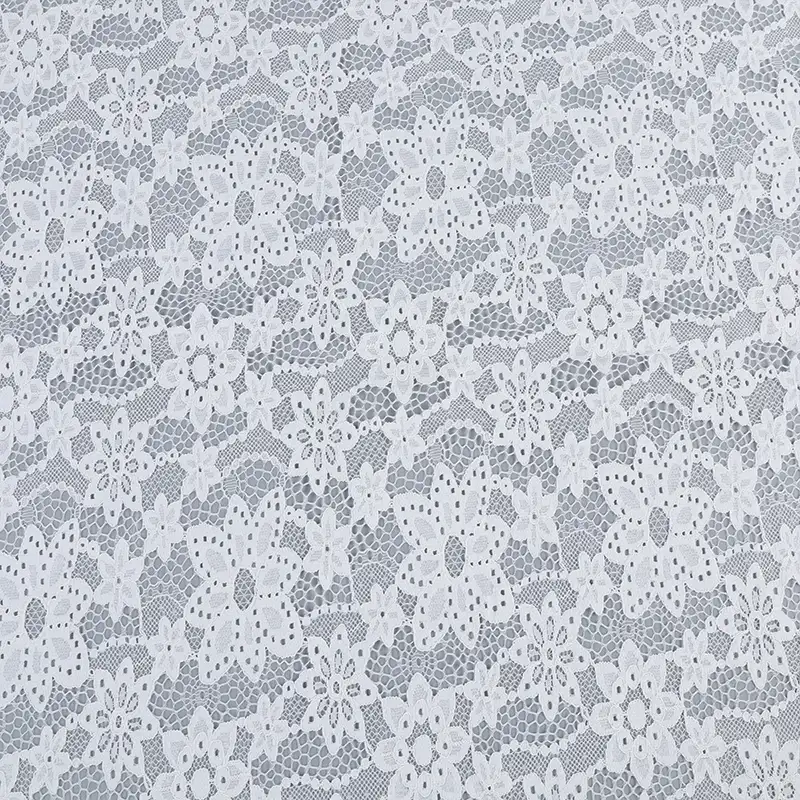 China Fabric for Blouse,Skirt,Skirt  Lace Knit Fabric Nylon Cotton Rayon white color buy from China wholesaler bulk order at wholesale price free worldwide shipping Alibaba