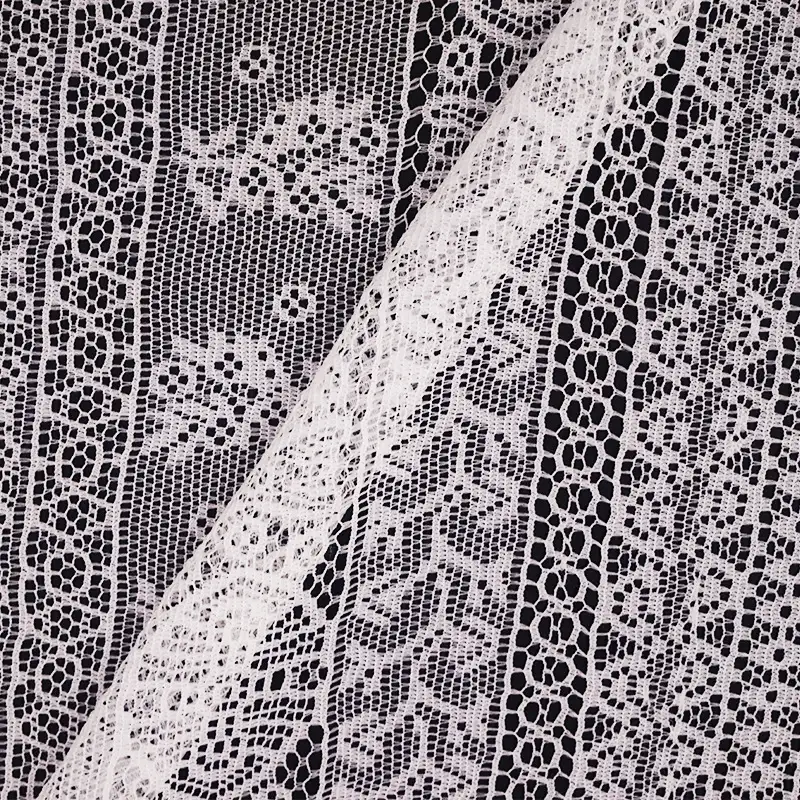 China Fabric for Shirt,Blouse,Skirt,Skirt  Lace Knit Fabric Nylon Spandex white color buy from China wholesaler bulk order at wholesale price free worldwide shipping Alibaba