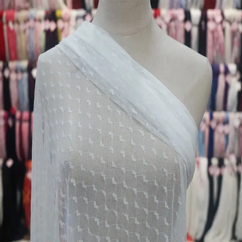China Fabric for Blouse,Skirt,Shirt Long Sleeve Button ,Dresses (Pullover)  Lace Knit Fabric Nylon Spandex black color buy from China wholesaler bulk order at wholesale price free worldwide shipping Alibaba