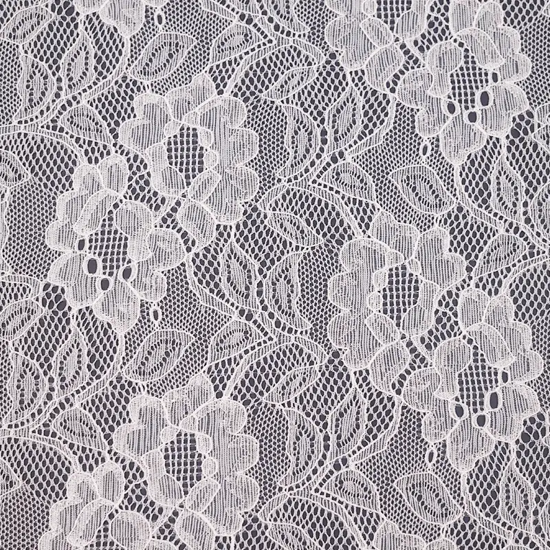 China Fabric for Blouse,Skirt,Shirt Half Sleeve Button ,Dresses (Pullover) ,Skirt  Lace Knit Fabric Nylon Spandex white color buy from China wholesaler bulk order at wholesale price free worldwide shipping Alibaba