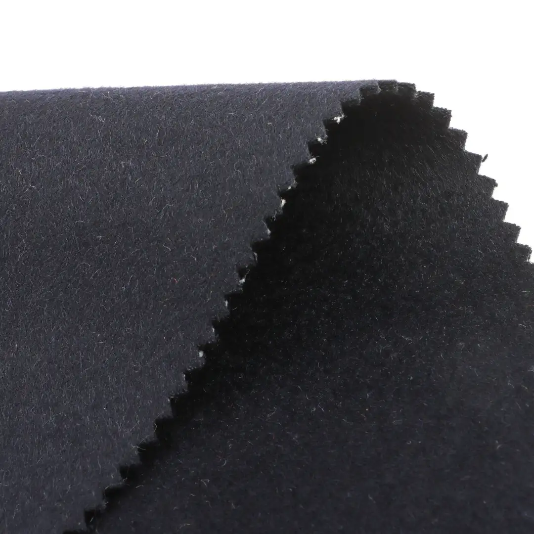 China Fabric for Pants,Suit Trouser,Overcoat,Suit,Skirt ,Waist coat Melton Woolen Wool Navy color buy from China wholesaler bulk order at wholesale price free worldwide shipping Alibaba
