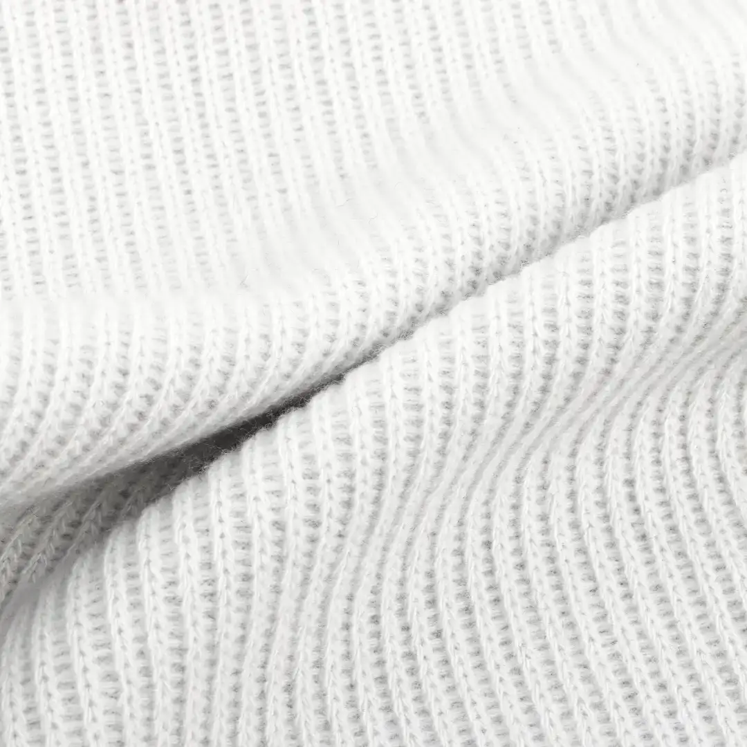 China Fabric for Hoodie,Wide Leg Trousers Knit Woolen Fabric Woolen Polyester off-white color buy from China wholesaler bulk order at wholesale price free worldwide shipping Alibaba