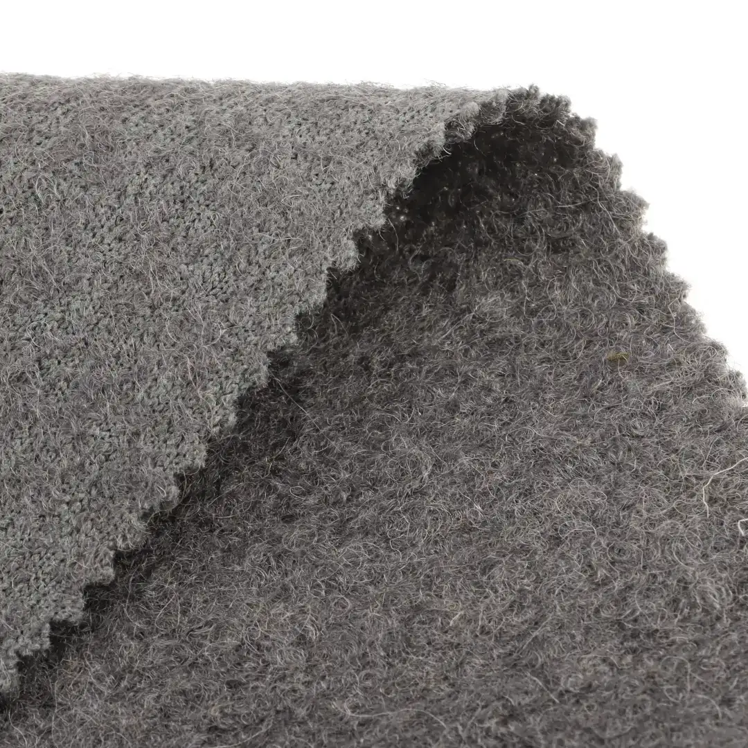 China Fabric for Pants,Jackets,Overcoat,Suit Boiled Woolen Fabric Woolen Wool Polyester grey color buy from China wholesaler bulk order at wholesale price free worldwide shipping Alibaba