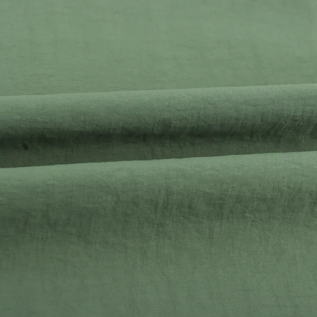China Fabric for Skirt,Jogger,Light Jacket Nylon Crepe Synthetic Woven Fabric Nylon Green color buy from China wholesaler bulk order at wholesale price free worldwide shipping Alibaba