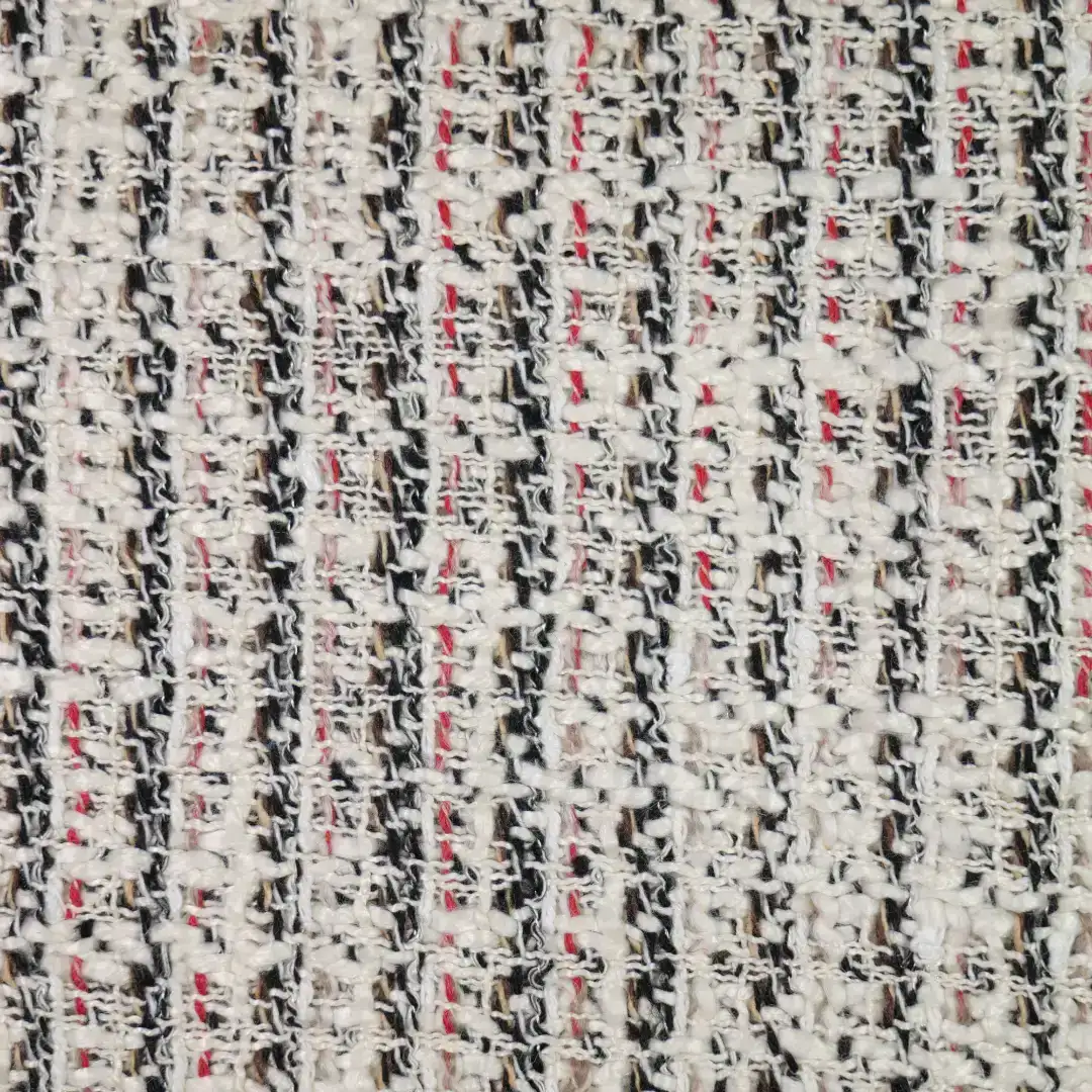 China Fabric for Blazer,Suit,Pleated Midi Skirt,Ladies Long Ruffle A-Line Skirt Chanel-Style Fabric Woolen Polyester Cotton white color buy from China wholesaler bulk order at wholesale price free worldwide shipping Alibaba
