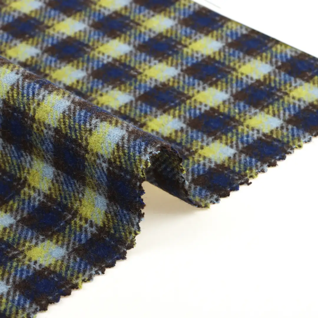 China Fabric for Blazer,Skirt,Overcoat Woolen Twill Woolen Other Wool Check color buy from China wholesaler bulk order at wholesale price free worldwide shipping Alibaba