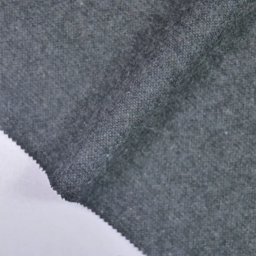 China Fabric for Jackets,Blazer,Skirt,Trench Coat Woolen Tweed Woolen Polyester Wool grey color buy from China wholesaler bulk order at wholesale price free worldwide shipping Alibaba