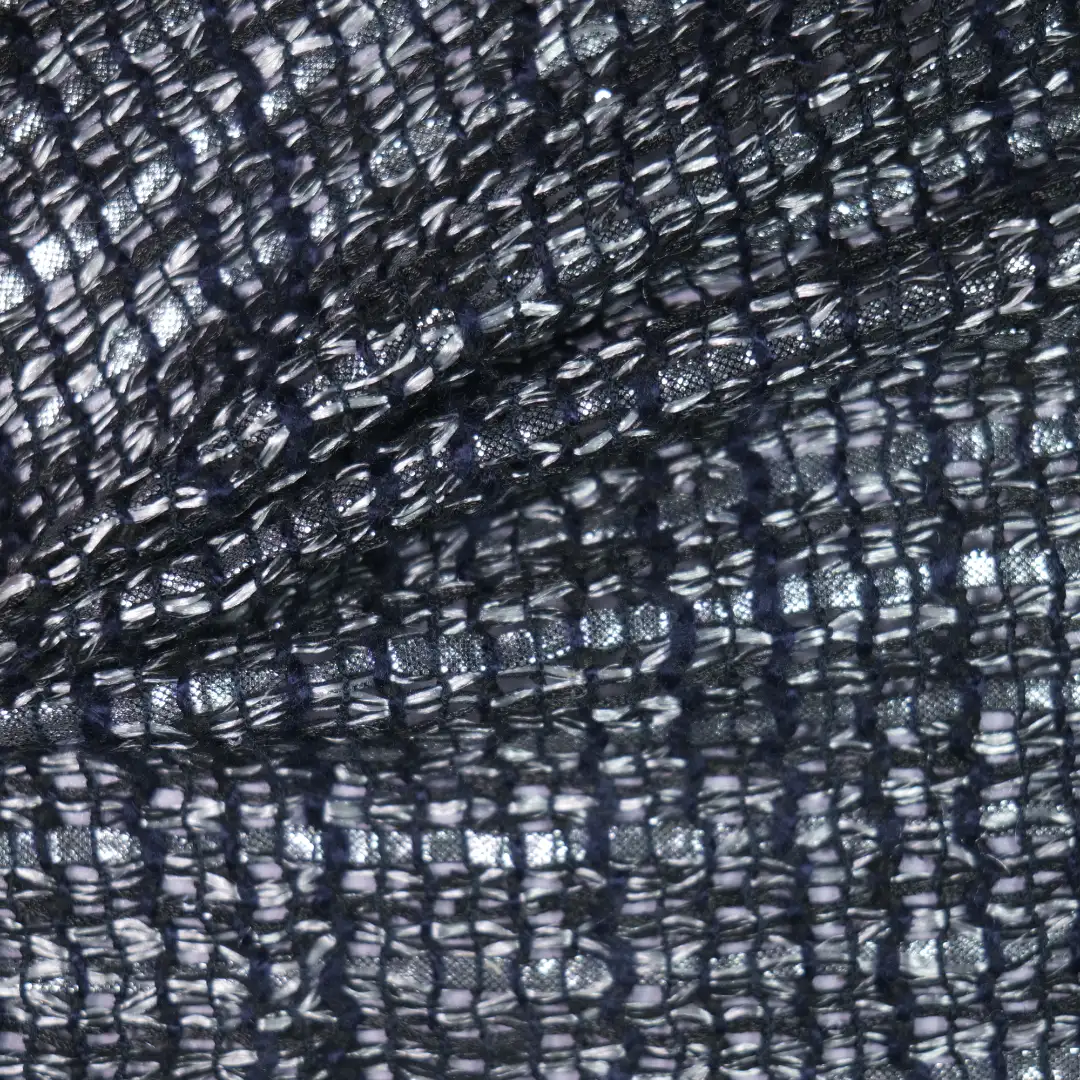China Fabric for Jackets,Blazer,Skirt Woolen Tweed Woolen Polyester Cotton BLACK color buy from China wholesaler bulk order at wholesale price free worldwide shipping Alibaba