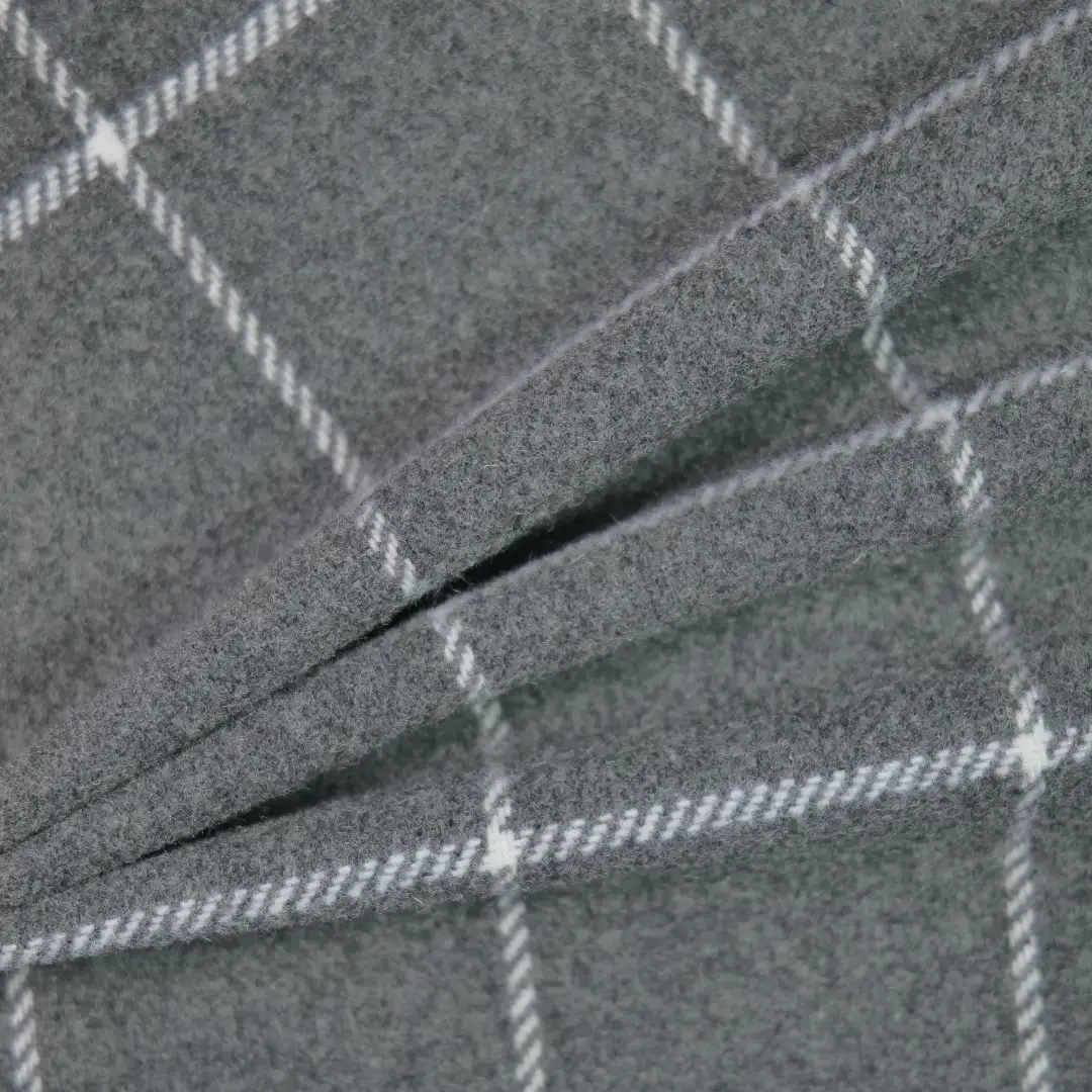 China Fabric for Jackets,Blazer,Skirt Woolen Tweed Woolen Polyester Wool Other grey color buy from China wholesaler bulk order at wholesale price free worldwide shipping Alibaba