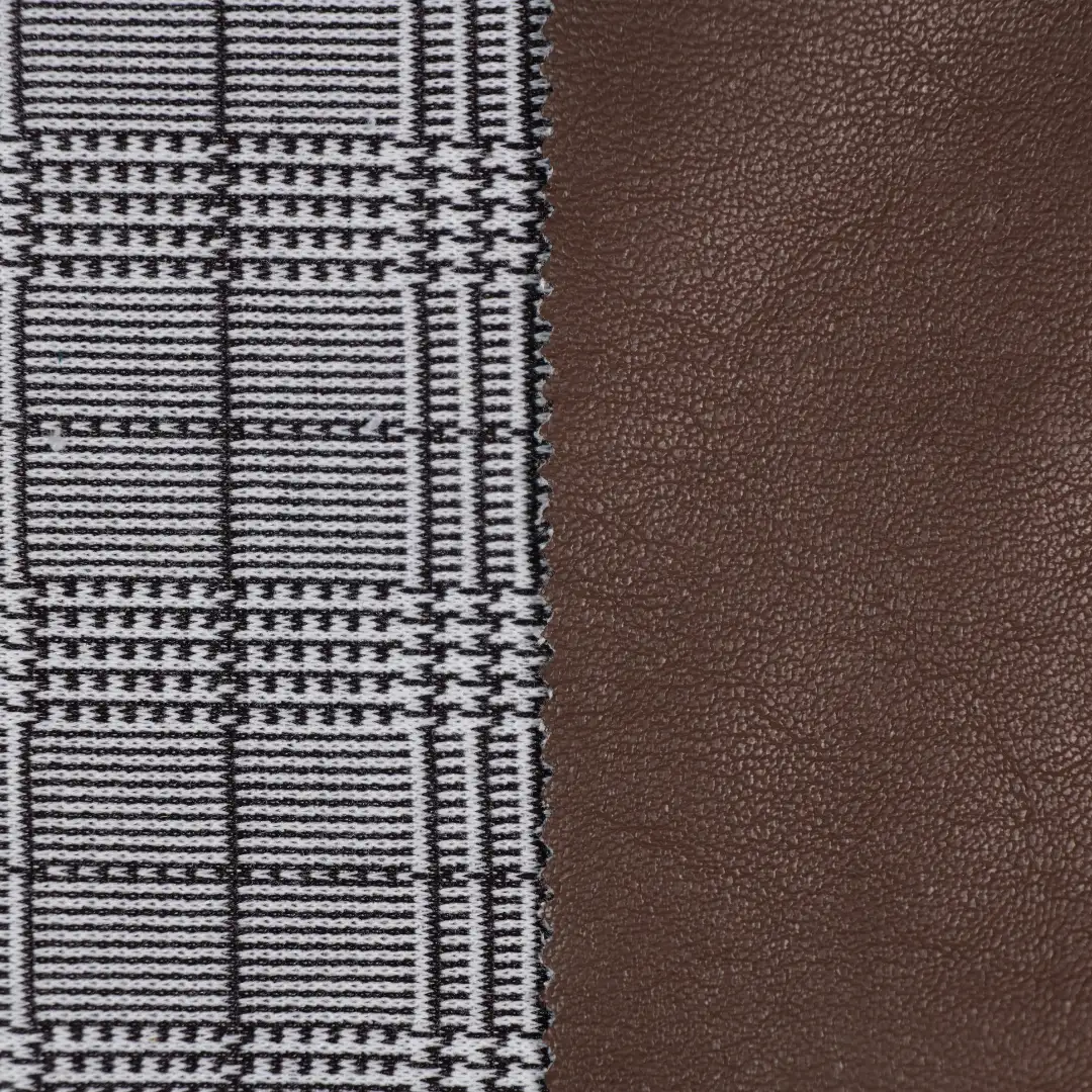 China Fabric for Jackets,Trench Coat,Open Waistcoat Bonded fabric Bonded fabric Polyurethane (PU) brown color buy from China wholesaler bulk order at wholesale price free worldwide shipping Alibaba