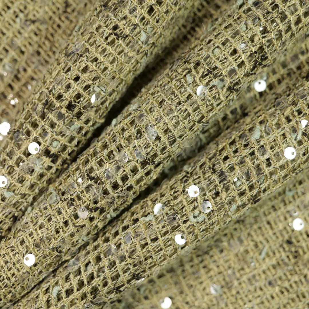 China Fabric for Skirt,Backless Beach Dress Chanel-Style Fabric Woolen Polyester green color buy from China wholesaler bulk order at wholesale price free worldwide shipping Alibaba
