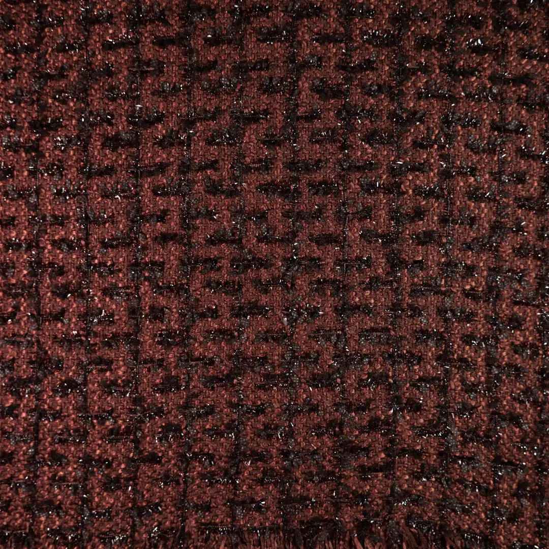 China Fabric for Skirt,Open Waistcoat Chanel-Style Fabric Woolen Polyester Sequin coffee color buy from China wholesaler bulk order at wholesale price free worldwide shipping Alibaba