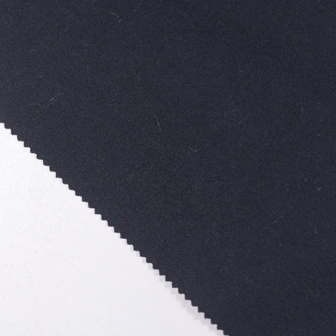 China Fabric for Jackets Ponte Roma Knit Fabric Rayon Nylon Spandex black color buy from China wholesaler bulk order at wholesale price free worldwide shipping Alibaba