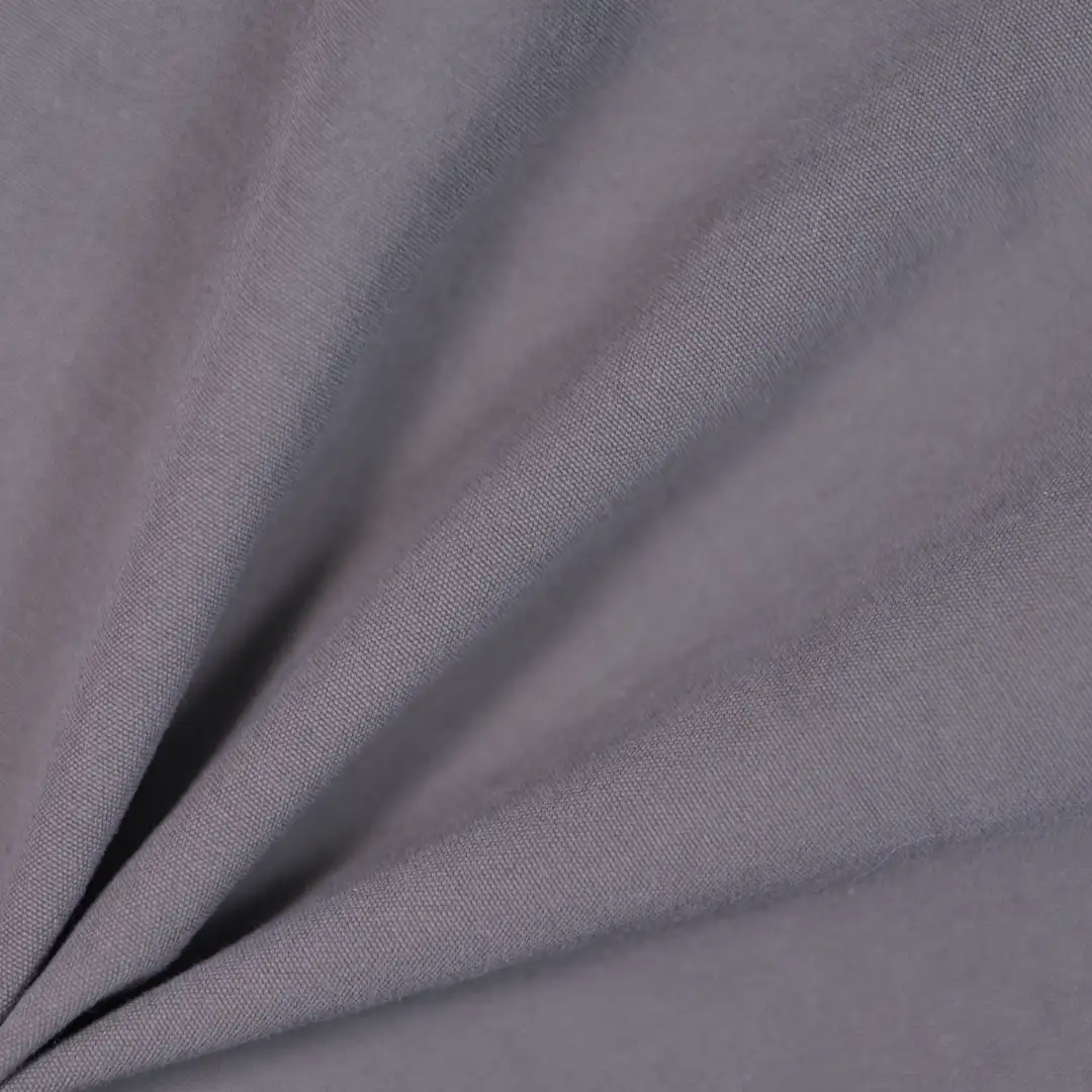 China Fabric for Pants,Blazer,Trench Coat Cotton Plain Natural Woven Fabric BCI Cotton grey color buy from China wholesaler bulk order at wholesale price free worldwide shipping Alibaba