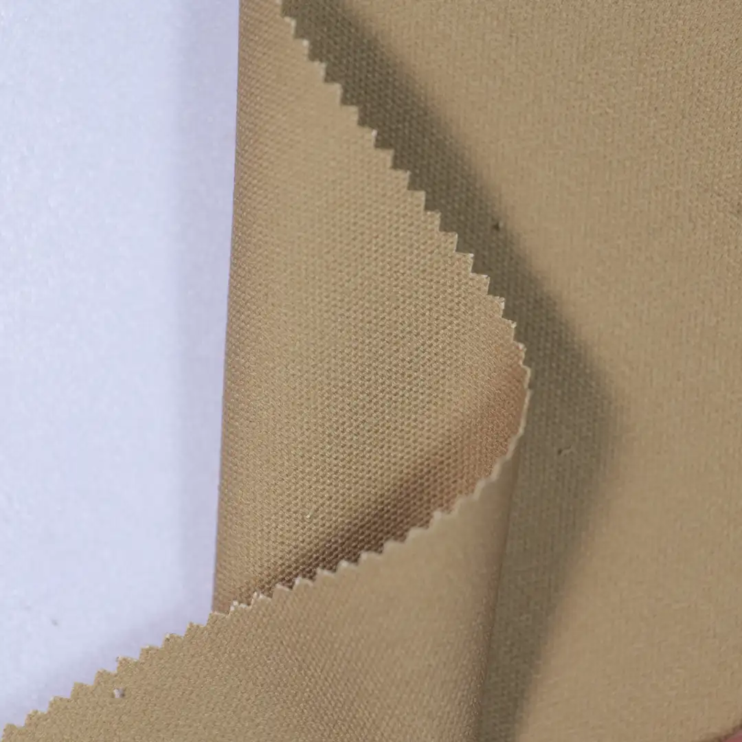 China Fabric for Blazer,Trench Coat Cotton Plain Natural Woven Fabric BCI Cotton brown color buy from China wholesaler bulk order at wholesale price free worldwide shipping Alibaba