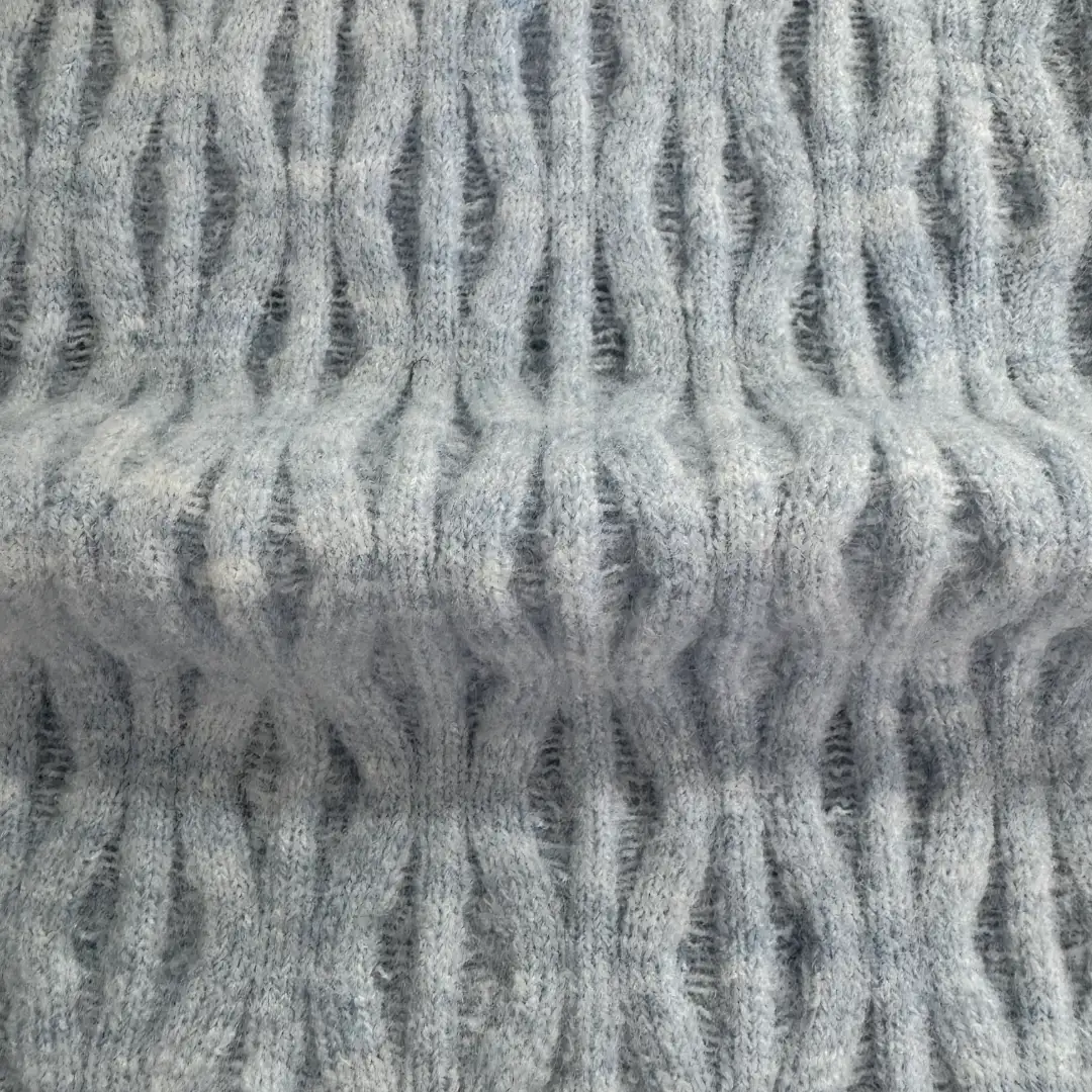 China Yarn for Ladies Vest (Sweater),Open Cardigan (Sweater),Half-Zipper Cardigan (Sweater),Roll Neck Jumper (Sweater),U-Neck Cardigan (Sweater) Mossy Yarn Fancy Yarn Recycled Polyester Nylon Acrylic Wool Spandex blue color buy from China wholesaler bulk order at wholesale price free worldwide shipping Alibaba