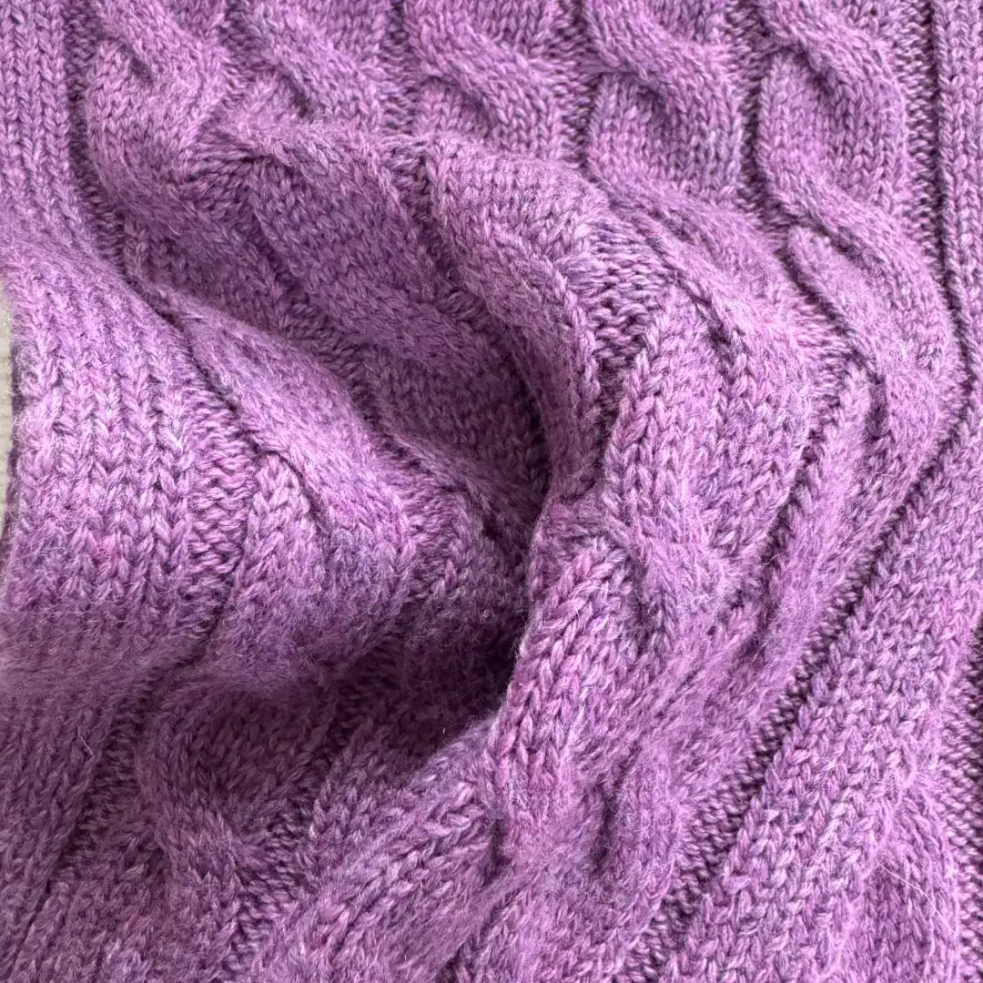 China Yarn for Ladies Vest (Sweater),Open Cardigan (Sweater),Half-Zipper Cardigan (Sweater),Crop Top Pullover (Sweater),U-Neck Cardigan (Sweater) Mossy Yarn Fancy Yarn Recycled Polyester Wool Purple/Brown color buy from China wholesaler bulk order at wholesale price free worldwide shipping Alibaba