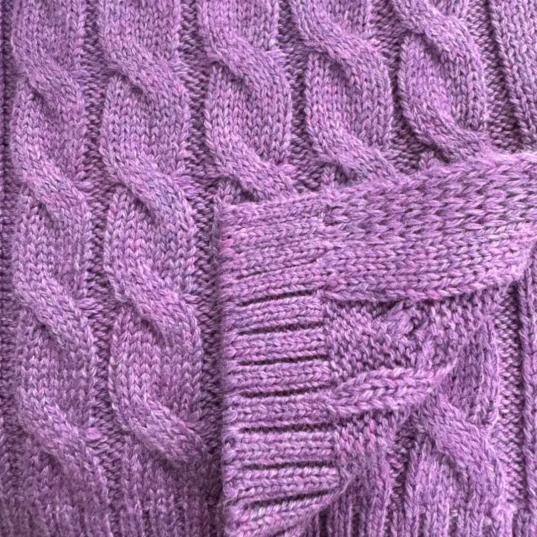 China Yarn for Ladies Vest (Sweater),Open Cardigan (Sweater),Half-Zipper Cardigan (Sweater),Crop Top Pullover (Sweater),U-Neck Cardigan (Sweater) Mossy Yarn Fancy Yarn Recycled Polyester Wool Purple/Brown color buy from China wholesaler bulk order at wholesale price free worldwide shipping Alibaba