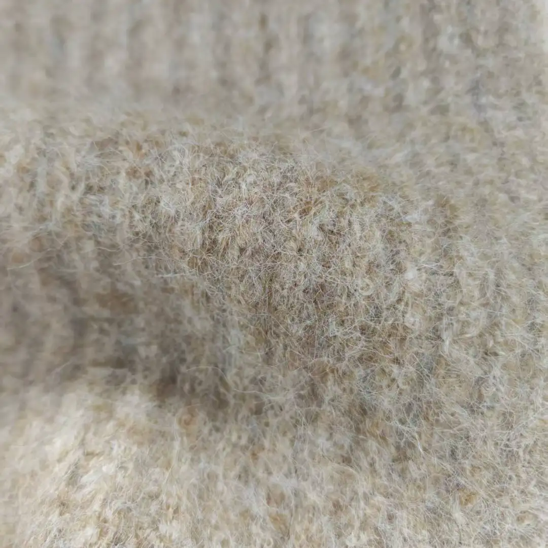 China Yarn for Open Cardigan (Sweater),Full-Zipper Cardigan (Sweater),Half-Zipper Cardigan (Sweater),Shirt Long Sleeve Button (Sweater) Mossy Yarn Fancy Yarn Wool Acrylic Recycled Polyester Polyester Spandex brown color buy from China wholesaler bulk order at wholesale price free worldwide shipping Alibaba