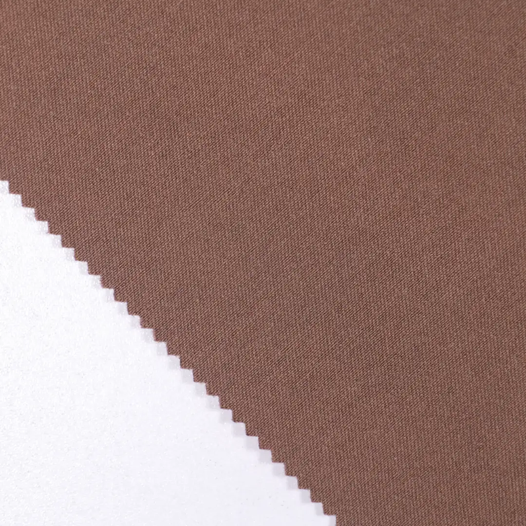 China Fabric for Pants,Blazer Two-way Stretch Woven Blended Fabric Rayon Nylon Spandex brown color buy from China wholesaler bulk order at wholesale price free worldwide shipping Alibaba
