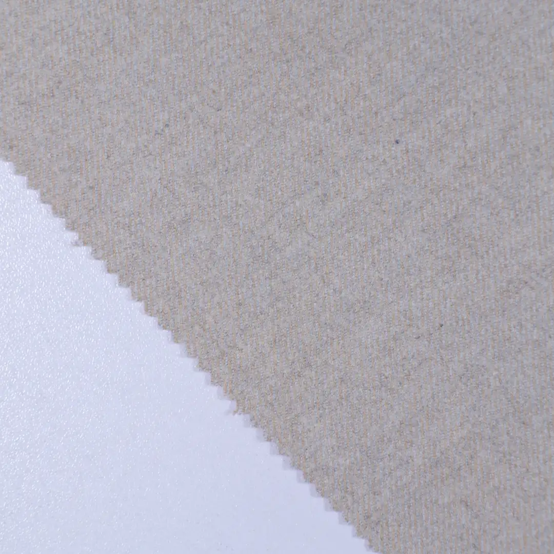 China Fabric for Overcoat Woolen Twill Woolen Polyester Rayon Wool Spandex Khaki color buy from China wholesaler bulk order at wholesale price free worldwide shipping Alibaba