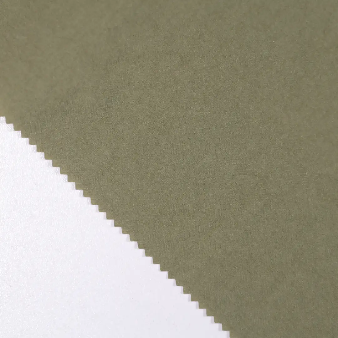 China Fabric for Down Jacket Taffeta Synthetic Woven Fabric Nylon army green color buy from China wholesaler bulk order at wholesale price free worldwide shipping Alibaba