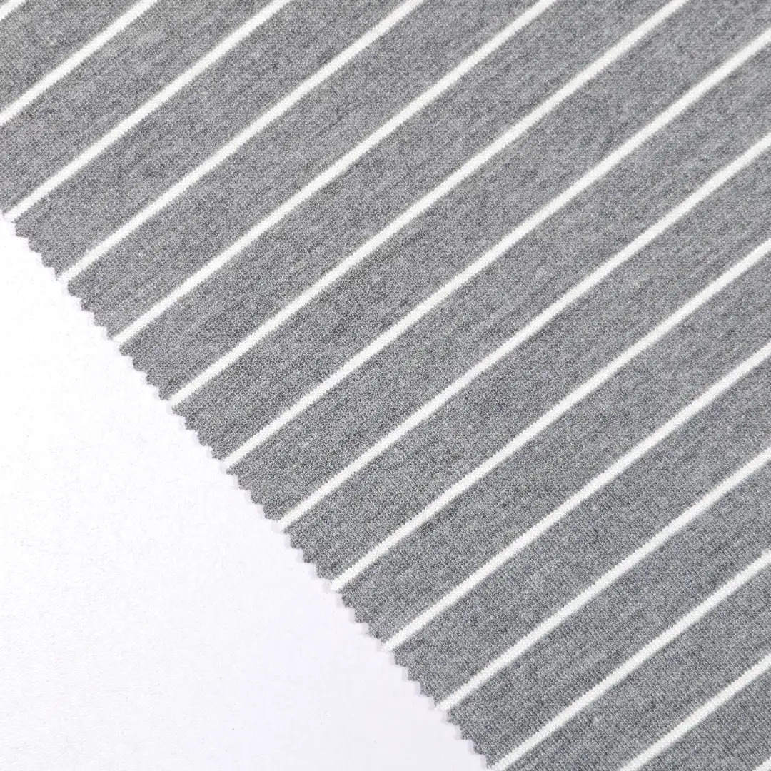 China Fabric for T-Shirt,Polo Shirt,Hoodie,Loungewear Yarn-dyed fabric Knit Fabric Rayon Polyester Spandex grey color buy from China wholesaler bulk order at wholesale price free worldwide shipping Alibaba