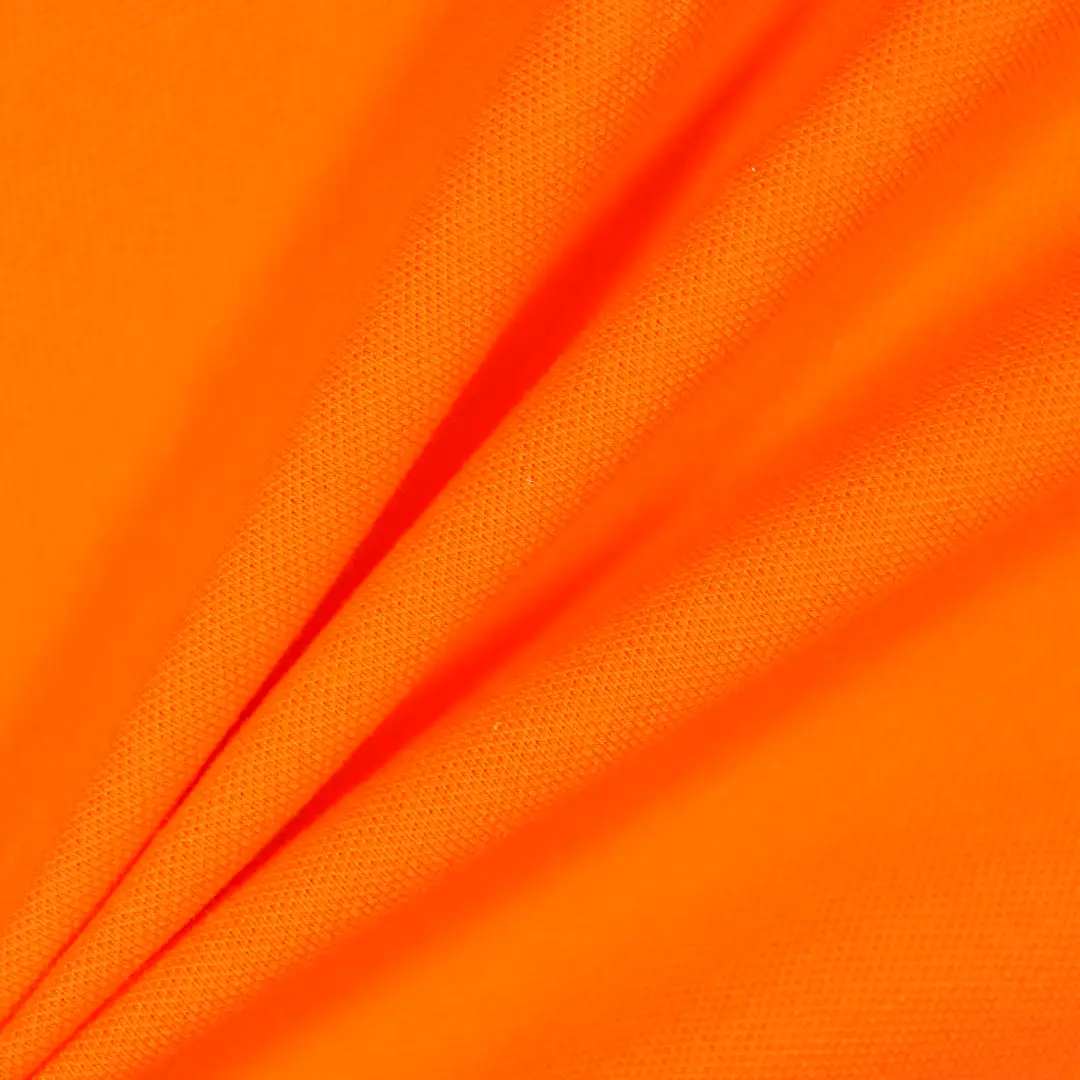 China Fabric for T-Shirt,Polo Shirt Pique Knit Fabric Cotton Spandex Orange-red color buy from China wholesaler bulk order at wholesale price free worldwide shipping Alibaba