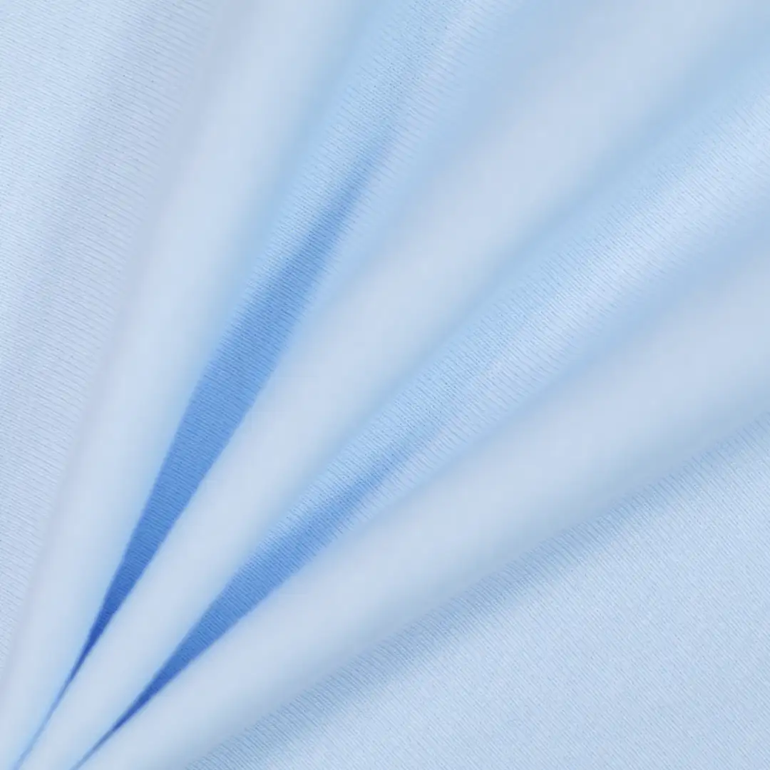 China Fabric for T-Shirt,Polo Shirt Rib Knit Fabric Cotton Spandex blue color buy from China wholesaler bulk order at wholesale price free worldwide shipping Alibaba