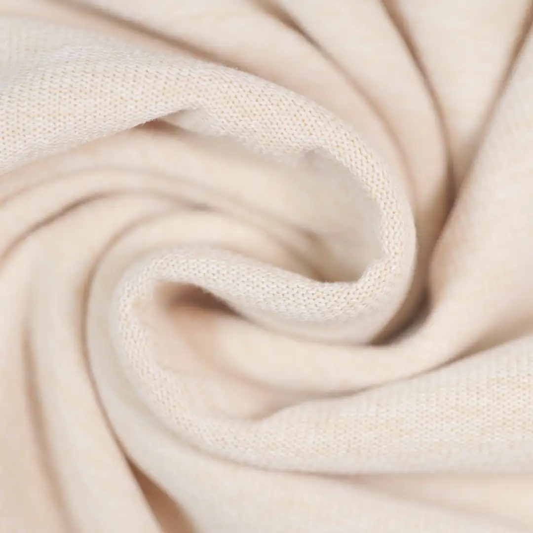 China Fabric for Puffball Strappy Dress,Long Sleeve Base Layer Top,Tank Wrap Midi Dress Single Jersey Knit Fabric Polyester Rayon Elastane rice color buy from China wholesaler bulk order at wholesale price free worldwide shipping Alibaba