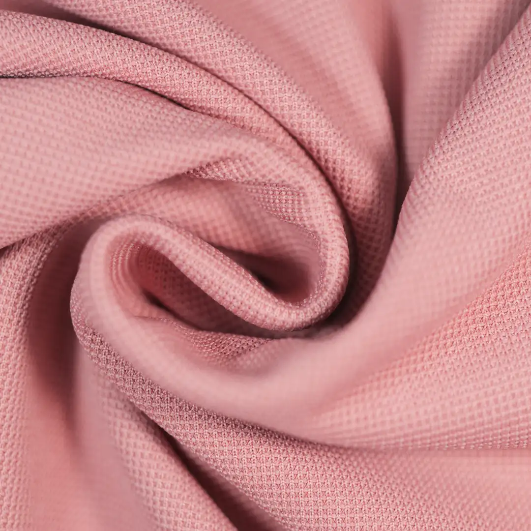 China Fabric for Skirt,Backless Beach Dress Waffle Knit Fabric Polyester Spandex pink color buy from China wholesaler bulk order at wholesale price free worldwide shipping Alibaba
