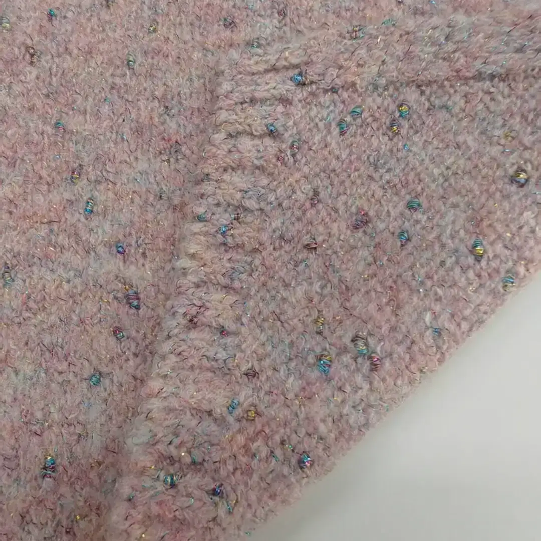 China Yarn for Open Cardigan (Sweater),Knitted Jacket (Sweater),Round Neck Pullover (Sweater) Mossy Yarn Fancy Yarn Acrylic Elastane Polyester Lurex white，pink color buy from China wholesaler bulk order at wholesale price free worldwide shipping Alibaba
